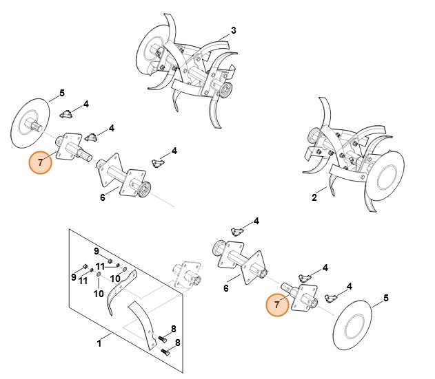 Oś, Stihl 62507407401