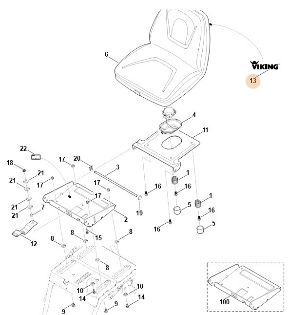 Siedzenie, Stihl 61707600301