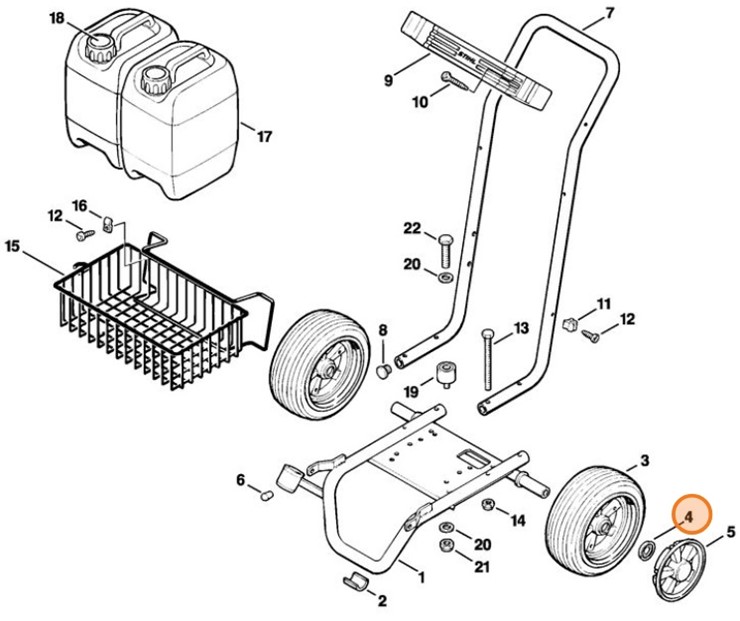 Pierścień zaciskowy Ø 20x3,3, Stihl 99910030655