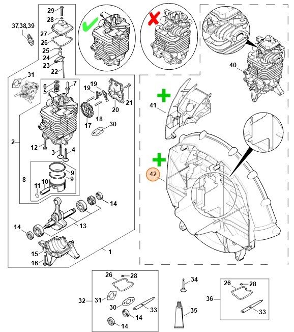 Obudowa dmuchawy, Stihl 42827004109