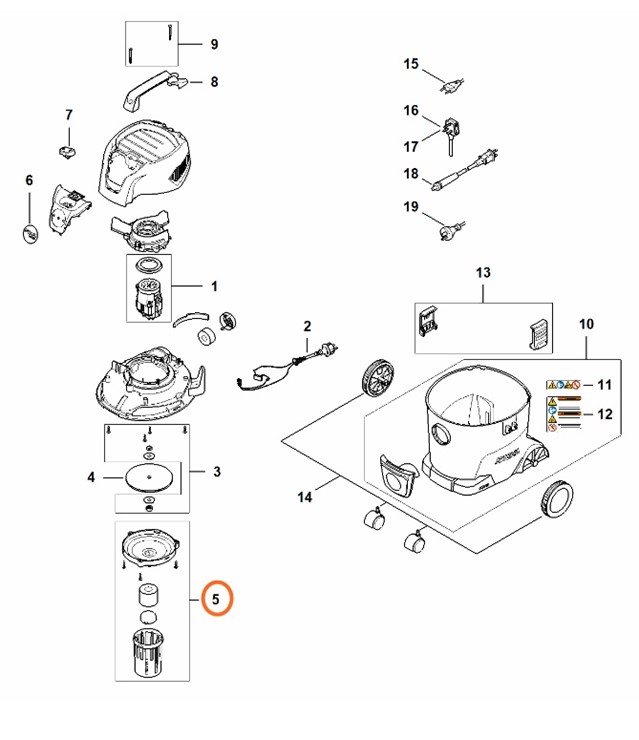 Kosz filtrujący, Stihl SE017607900