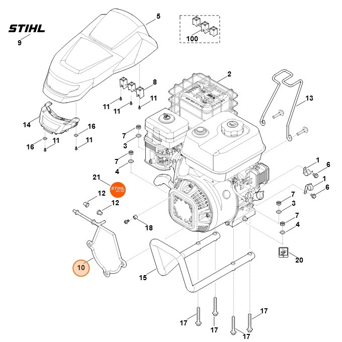 Uchwyt przedni, Stihl 62517162505