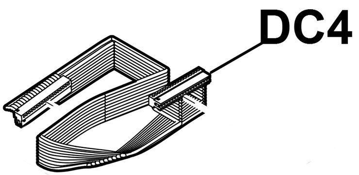 Przewód taśmowy (moduł elektroniczny - płytka drukowana czujnika pokrywy), Stihl 63094400300