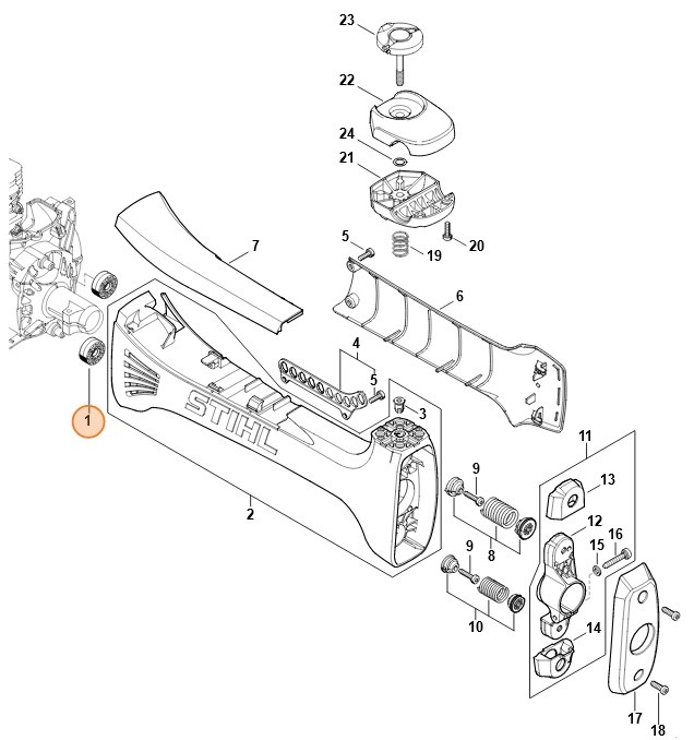 Amortyzator gumowy, Stihl 41487929303