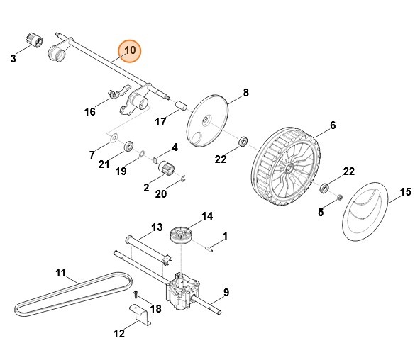 Oś, Stihl 63407002411