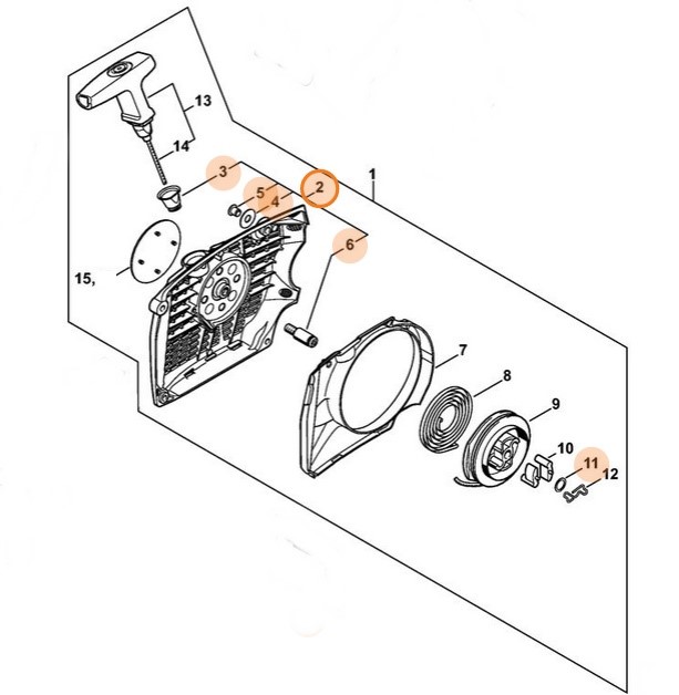 Obudowa wentylatora, Stihl 11400801800