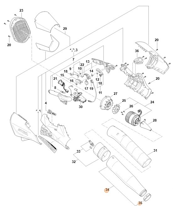 Dysza okrągła, Stihl BA017106201