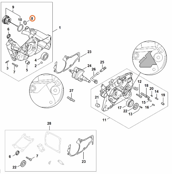 Tulejka, Stihl 11470801701
