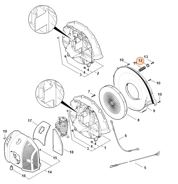 Zatyczka antywibracyjna, Stihl 42827922900