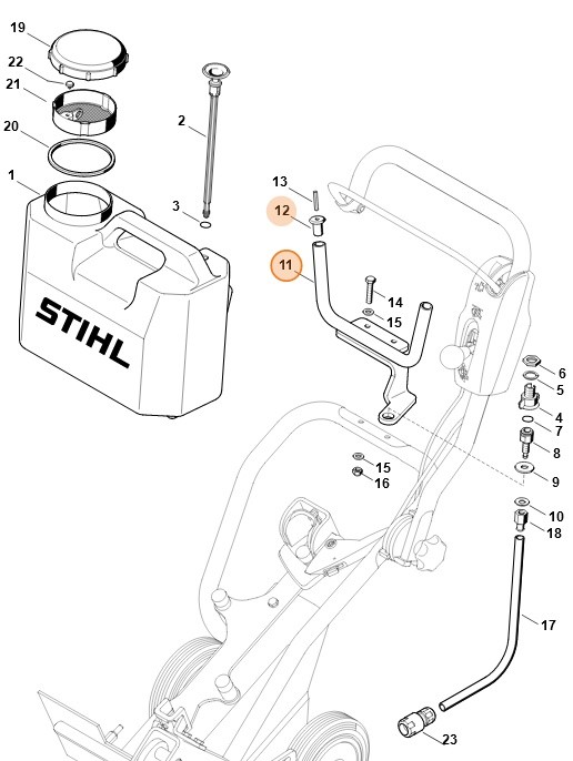 Pierścień mocujący, Stihl 42247007400