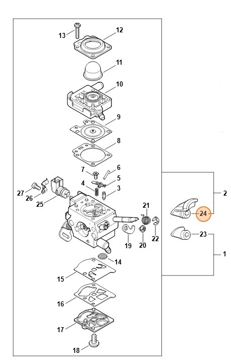 Dźwignia, Stihl 41471216601