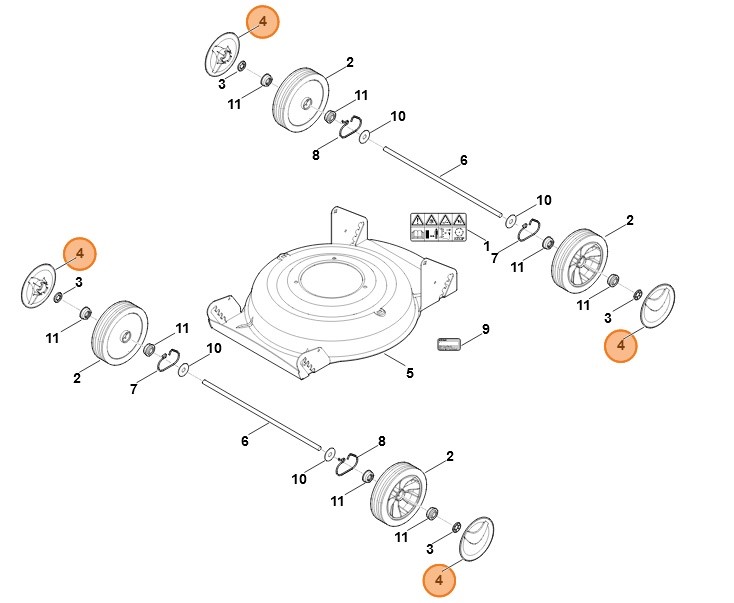 Kołpak koła, Stihl 63757040301