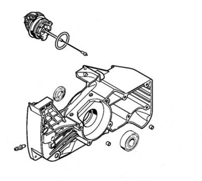 Połówka skrzyni korbowej, Stihl 11240202602