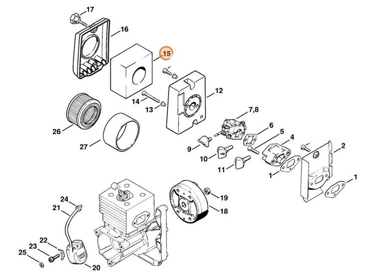 Filtr powietrza, Stihl 42031410305