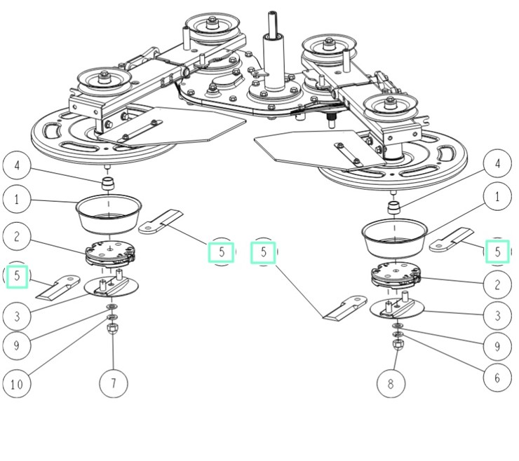 Zestaw ostrzy z tworzywa (8 szt.) na 2 wymiany, Orec 0360-73000 