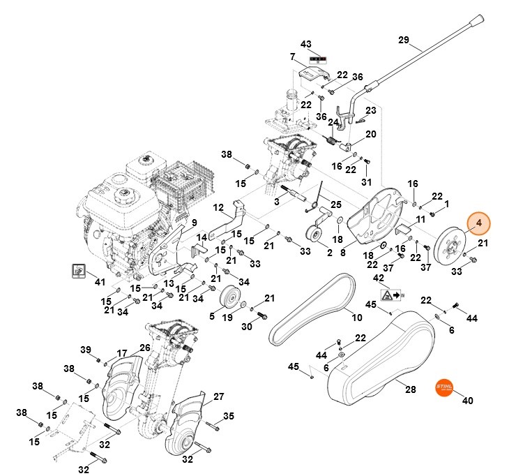 Koło paska klinowego, Stihl 62507111200