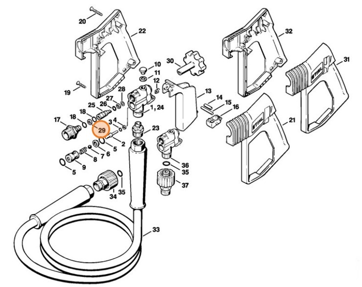Pierścień, Stihl 49255050620
