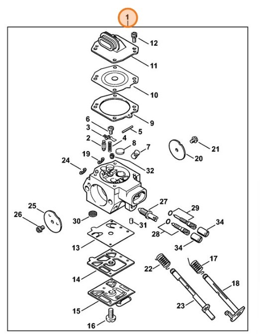 Gaźnik HD-18D, Stihl 11271200604
