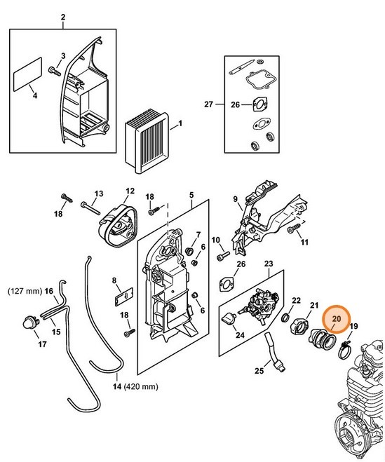 Krzywka, Stihl 42831412200