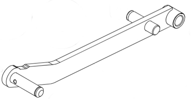 Ramię łącznika tylnego (R) , Orec 0329-5050H 