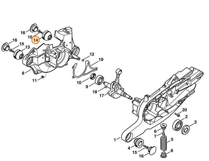 Amortyzator pierścieniowy, Stihl 42247909903