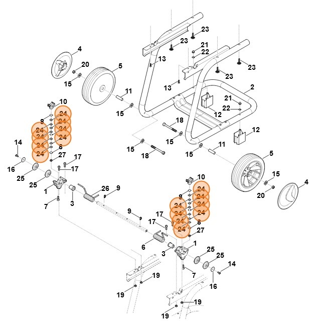 Sprężyna talerzowa A14, Stihl 94866480220