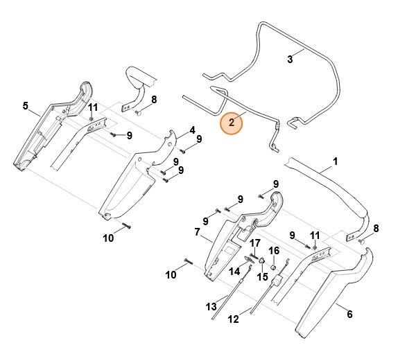 Dźwignia włączająca, Stihl 63407601500