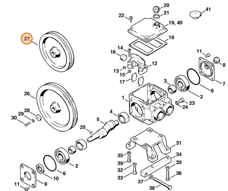 Koło pasowe, Stihl 47067041010