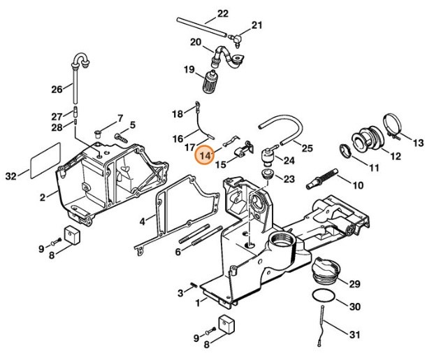 Sprężyna zestykowa, Stihl 42234421600