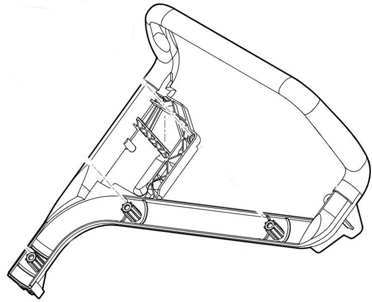 Górna część uchwytu kierującego, Stihl 63387635011