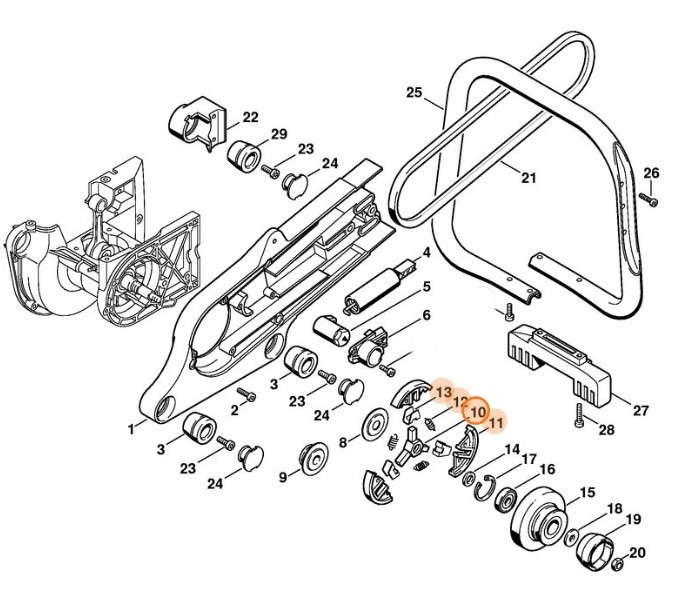 Sprzęgło, Stihl 11251602005