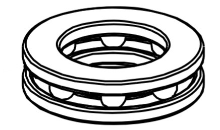Łożysko kulkowe 51105, Orec 89-3370-051105 