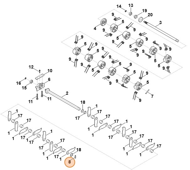Kołek rozprężny 6x30, Stihl 62917163305