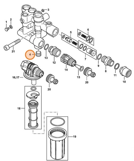 Zatyczka zamykająca, Stihl 47887064600