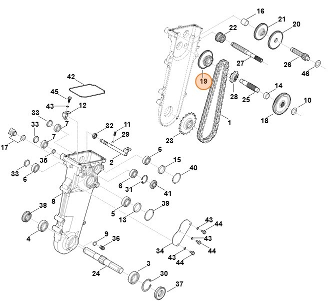 Koło zębate, Stihl 62506420101