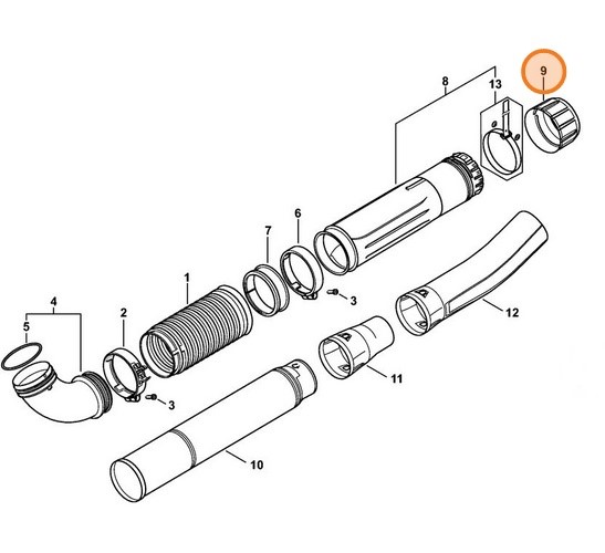Nakrętka kołpakowa, Stihl 42827083101