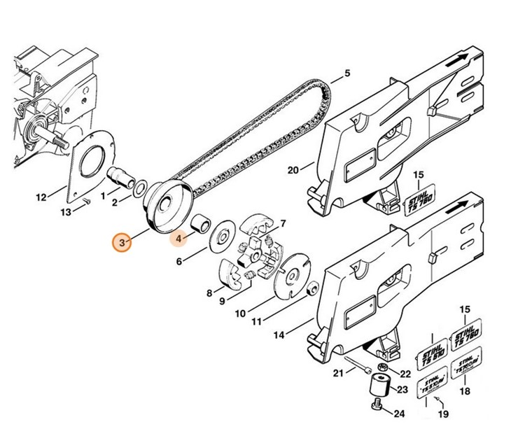 Koło pasowe, Stihl 42057002505