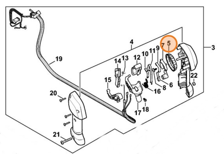 Koło nastawcze, Stihl 41497982100