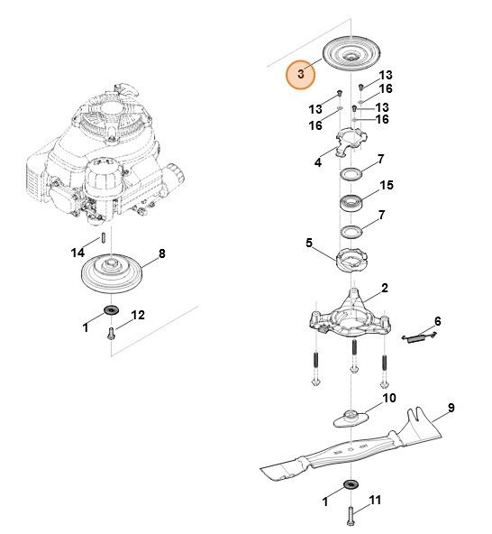 Bęben sprzęgła, Stihl 63781602901