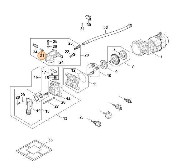 Przyłącze węża, Stihl RE027007311