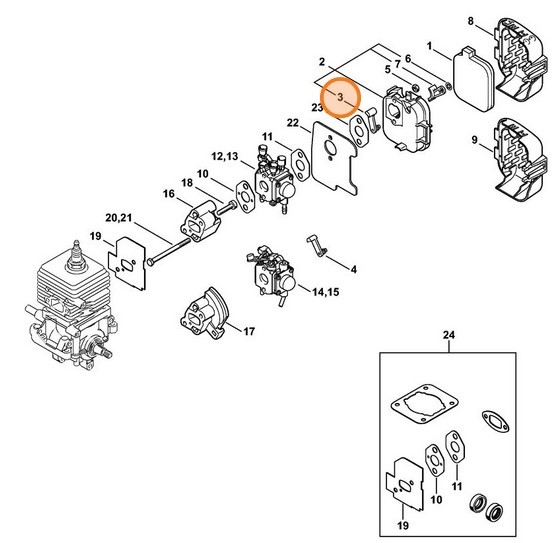 Dźwignia, Stihl 42291413700