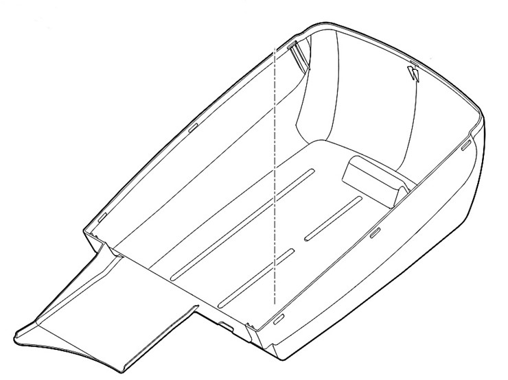 Dolna część kosza na trawę, Stihl 63717039605