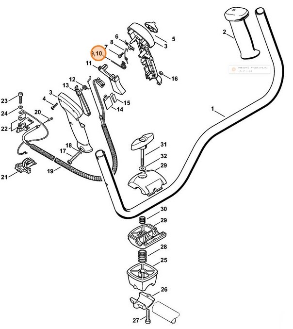 Sprężyna ramieniowa, Stihl 41281824500