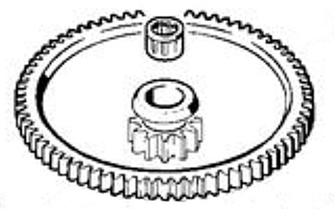 Podwójne zębate koło przekładniowe, Stihl 43086422000