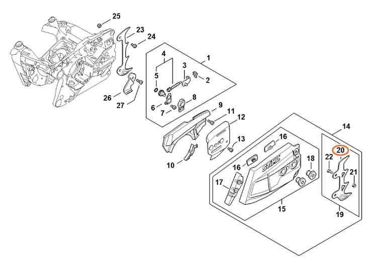Przypora szponowa, Osłona, Stihl 11426640501