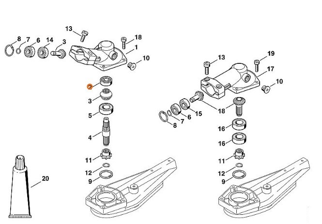 Łożysko kulkowe 6000, STIHL 95030030100