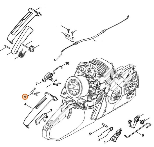 Sprężyna zestykowa, Stihl 11414421600