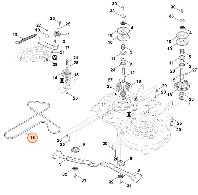 Pasek klinowy, Stihl 61607042120