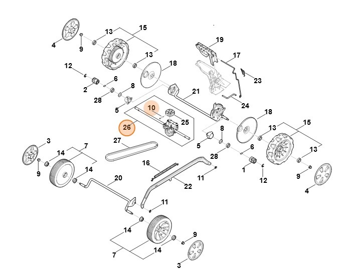 Przekładnia, Stihl WB216400100