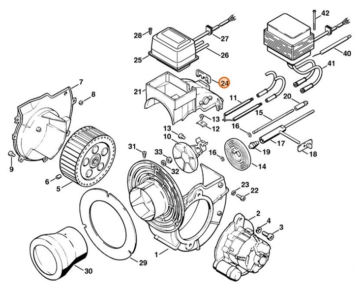 Mocowanie, Stihl 47125210410